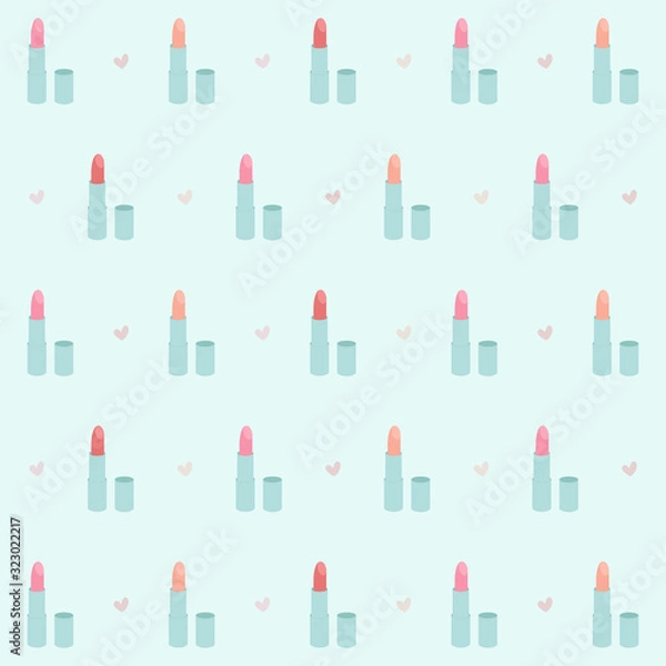 Fototapeta Fun Lipstick pattern - vector illustration