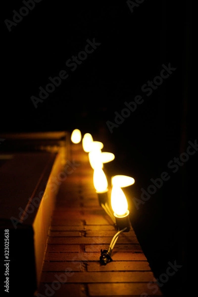 Fototapeta lights on building