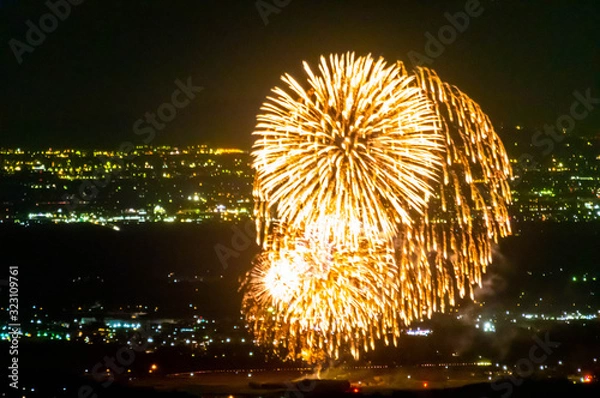 Obraz 斜め上から花火