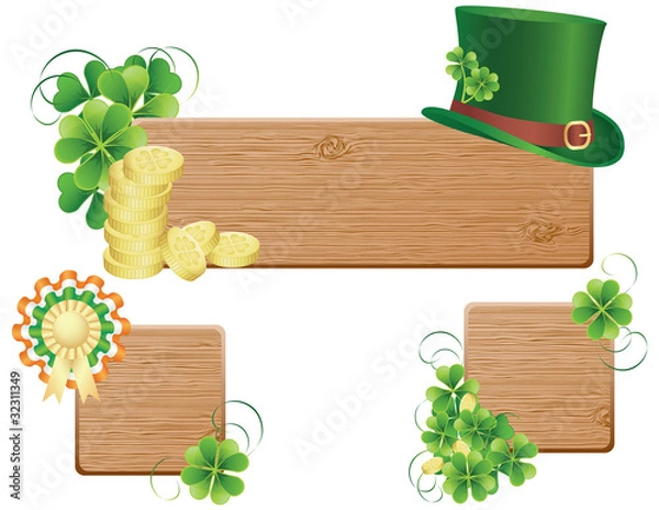 Obraz Saint Patrick's day banners