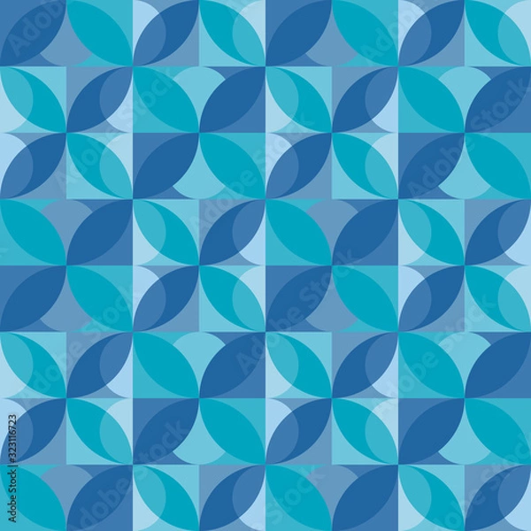 Fototapeta Abstract vector seamless pattern. Natural-inspired design.