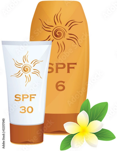 Obraz Sun Cream Containers