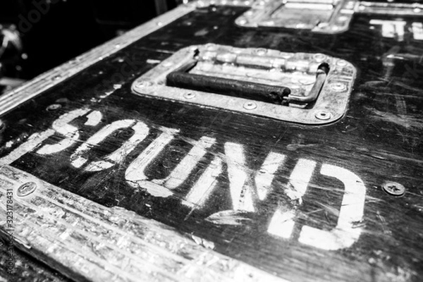 Obraz Rack flight case pop rock texture background