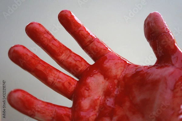 Fototapeta Blutige Hand