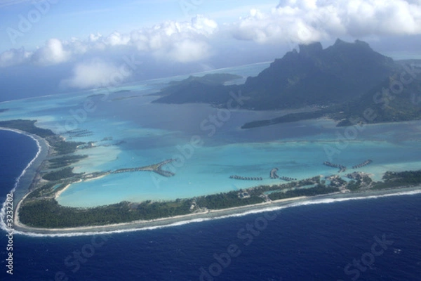Fototapeta bora bora vue du ciel