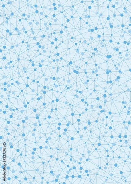 Fototapeta Abstract Low Polygon Mesh Generative Art background illustration
