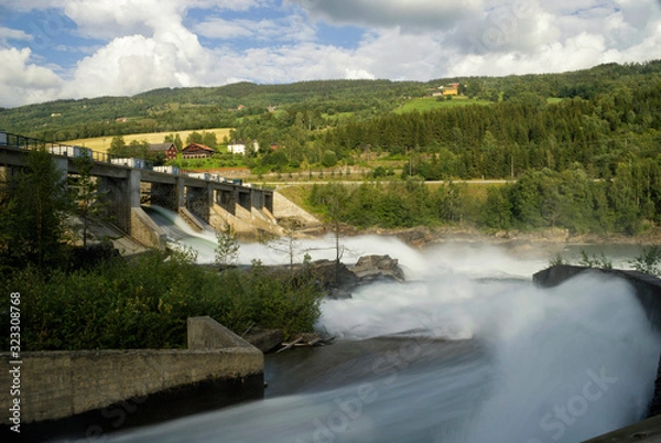 Obraz Hunderfossen power station