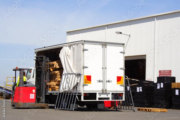 Fototapeta loading truck