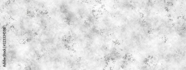 Fototapeta Light concrete wall with gray shade background.Cement grunge texture.Long wall background.