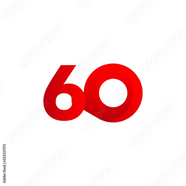 Fototapeta Anniversary Number Vector Design