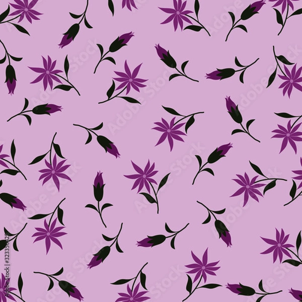 Fototapeta seamless floral background