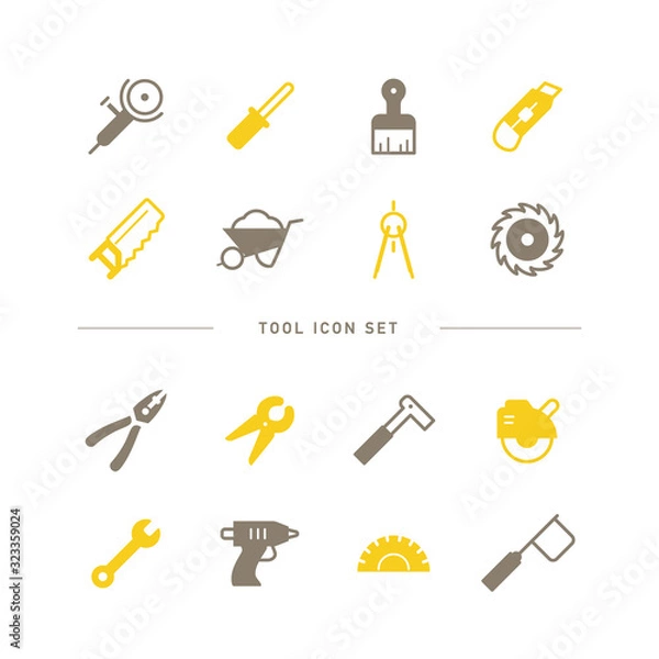 Fototapeta TOOL ICON SET