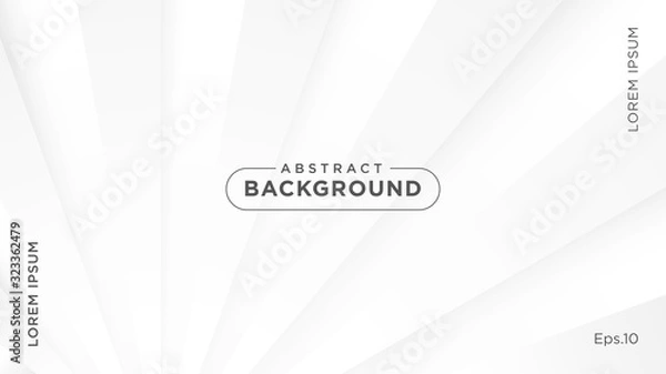 Fototapeta Abstract White Background. Dynamical Geometric Lines Light Sunburst. Eps 10 Vector Illustration