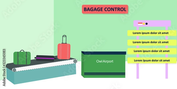 Obraz baggage control