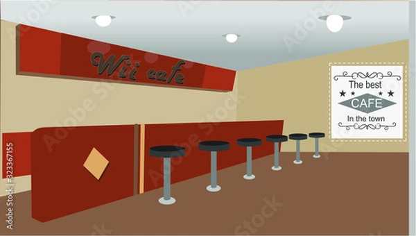 Obraz cafe indoors
