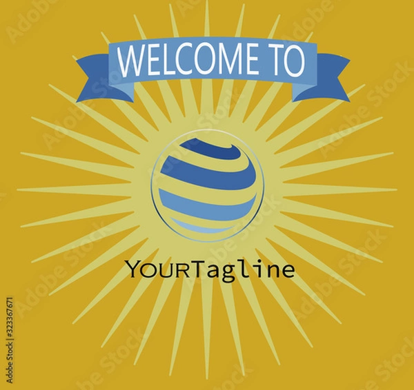 Obraz logo welcome opener