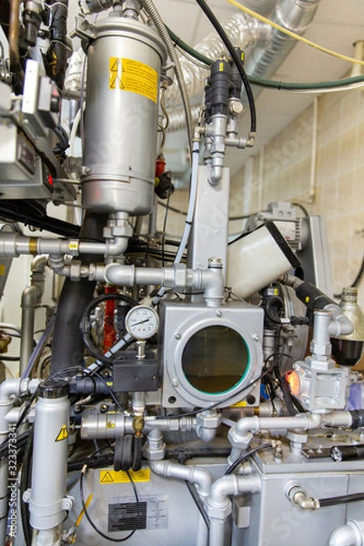 Obraz Gas heating system boiler room equipments