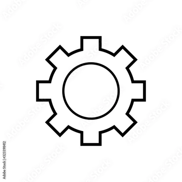 Obraz gear icon vector