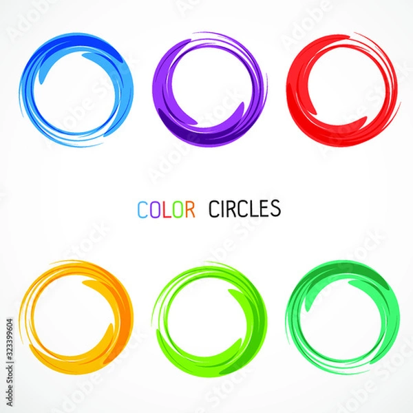 Fototapeta Color circles set
