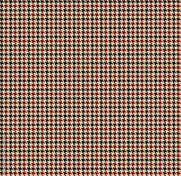 Obraz Houndstooth seamless pattern. Brown classical fabric background