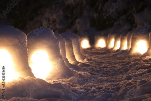 Obraz Kamakura @Yunishikawa Onsen かまくら祭＠湯西川温泉