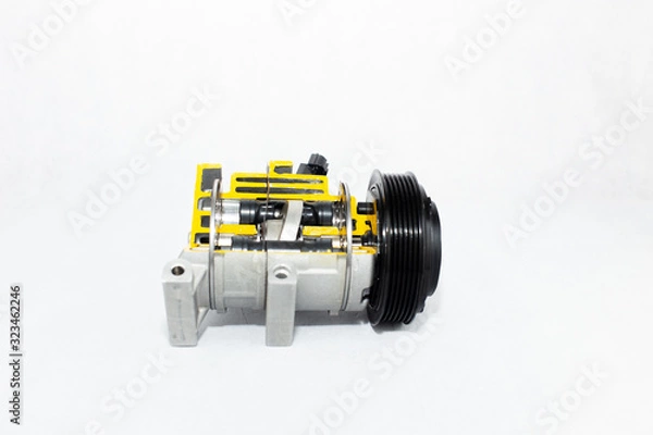 Fototapeta Air conditioning compressor with a cut view