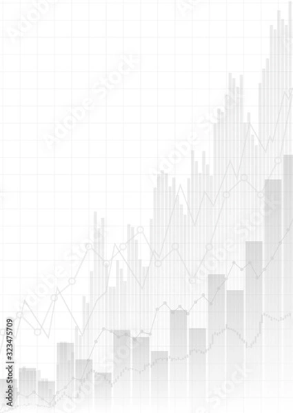 Fototapeta Vector : Business graphs on white background
