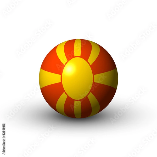 Obraz Flagge Mazedonien