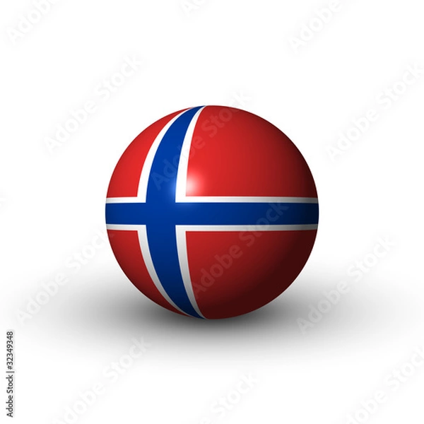 Obraz Flagge Norwegen