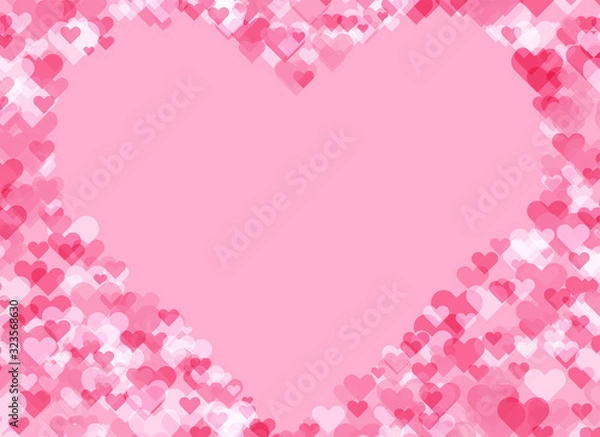 Fototapeta 背景：ハート-愛-恋-愛情-かわいい-好き-プレゼント-ギフト-赤-レッド-ピンク