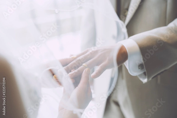 Obraz 指輪の交換 結婚式 wedding リング