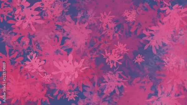 Obraz 8K Abstract leaves illustration pattern background.