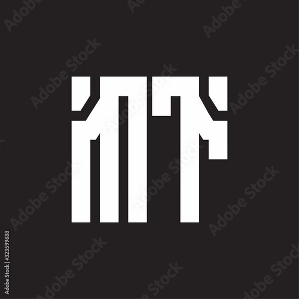 Obraz MT Logo with squere shape design template