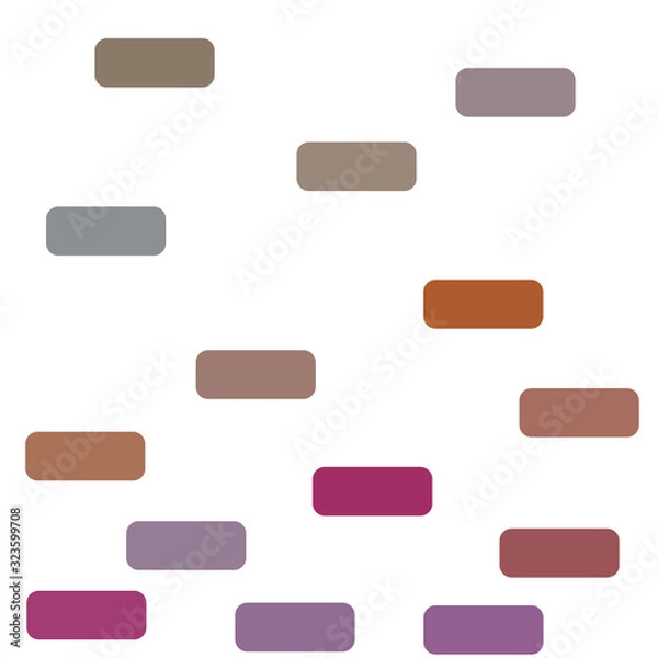 Obraz color set of buttons on white background