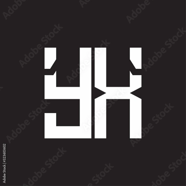 Obraz YX Logo with squere shape design template