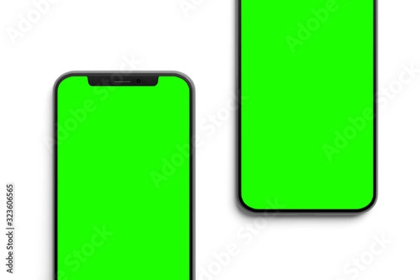 Fototapeta Mock up of smartphone - 3d rendering