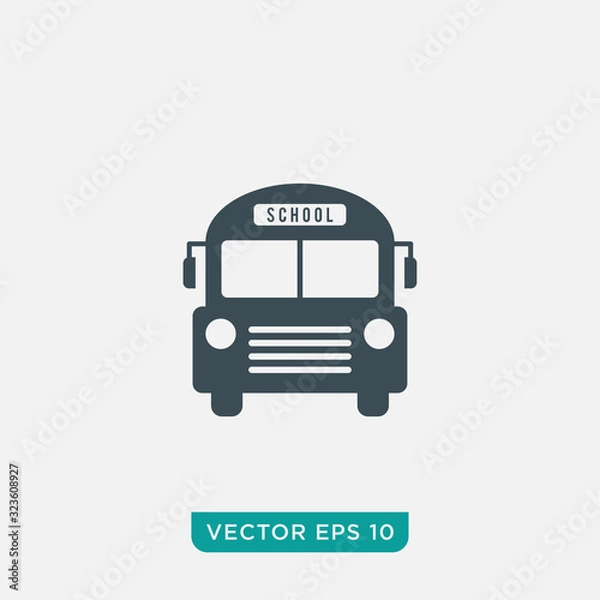 Fototapeta School Bus Icon Design, Vector EPS10