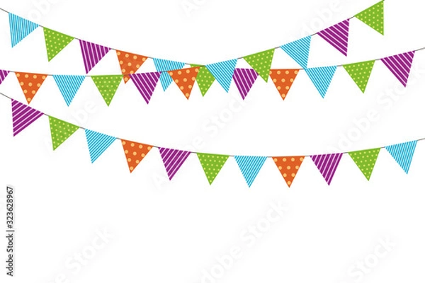 Obraz Buntings flags garlands