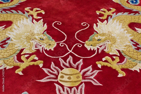 Obraz Dragon image on the carpet