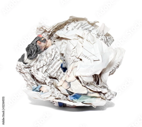 Obraz Zerknüllte Zeitung
