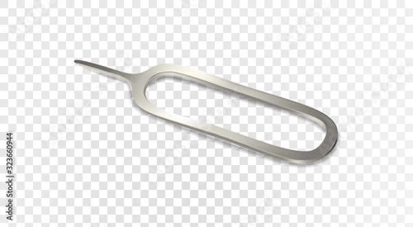 Fototapeta Tool for eject SIM card smartphone phone