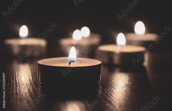 Obraz candles in the dark