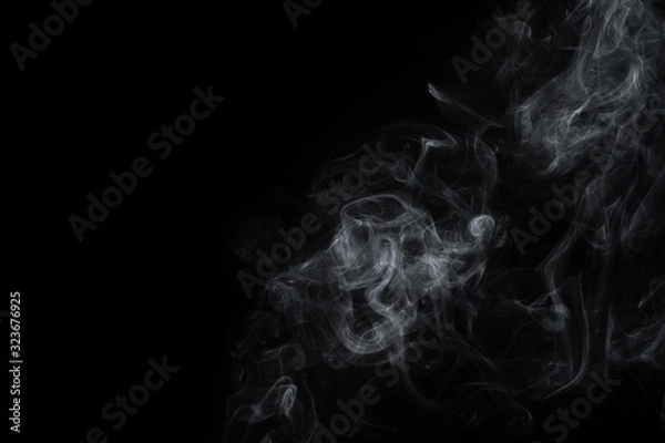 Obraz Abstract smoke image on black background