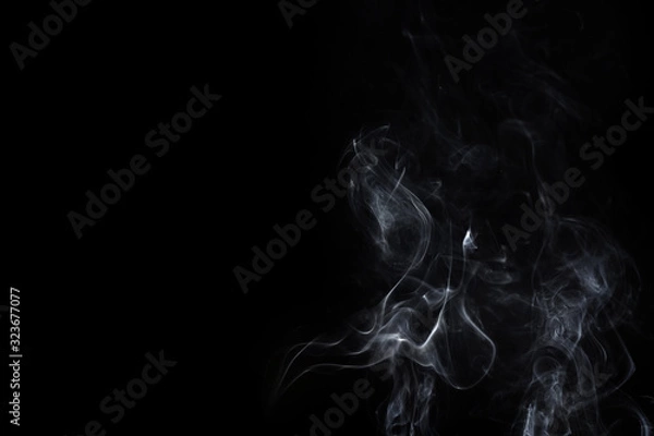 Obraz Abstract smoke image on black background