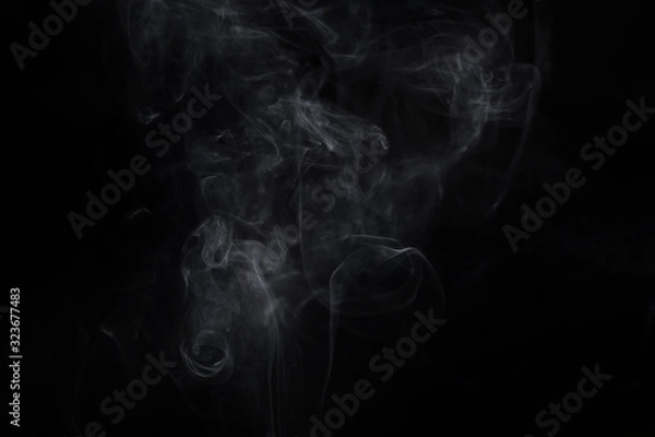 Obraz Abstract smoke image on black background