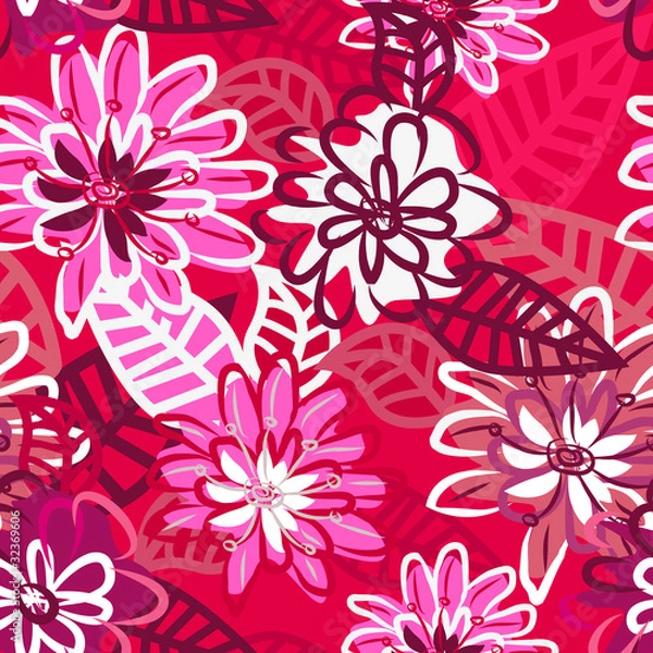 Fototapeta Abstract floral background