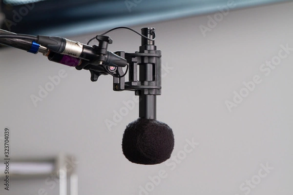 Fototapeta Microphone Boom in Sitcom Studio Set