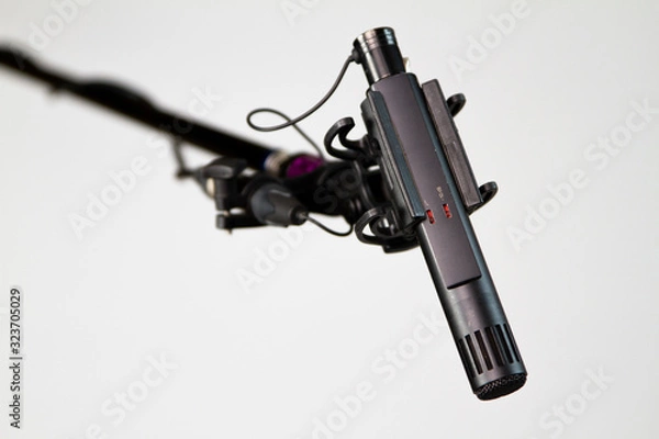 Fototapeta Microphone Boom in Sitcom Studio Set