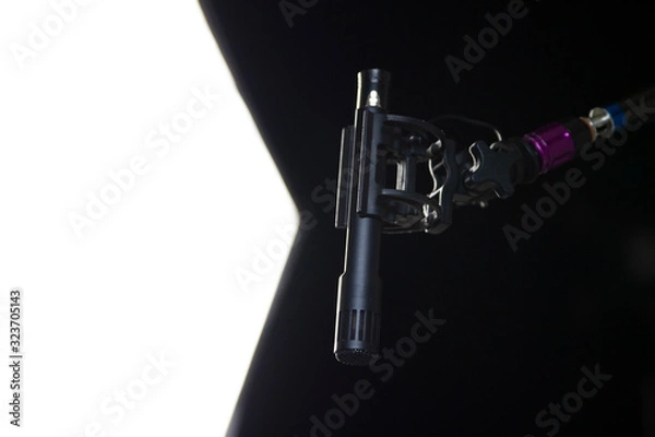 Obraz Microphone Boom in Sitcom Studio Set