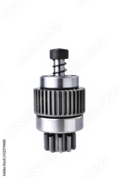 Obraz starter bendix, car starter detail isolate on white background